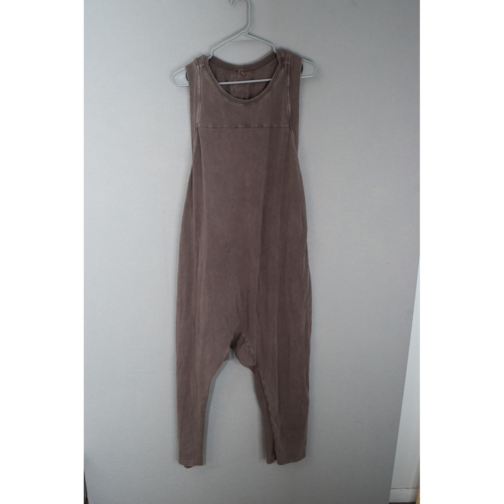 Free People Movement Hot Shot Twisted M Brown Harem Jumpsuit Women Activewear